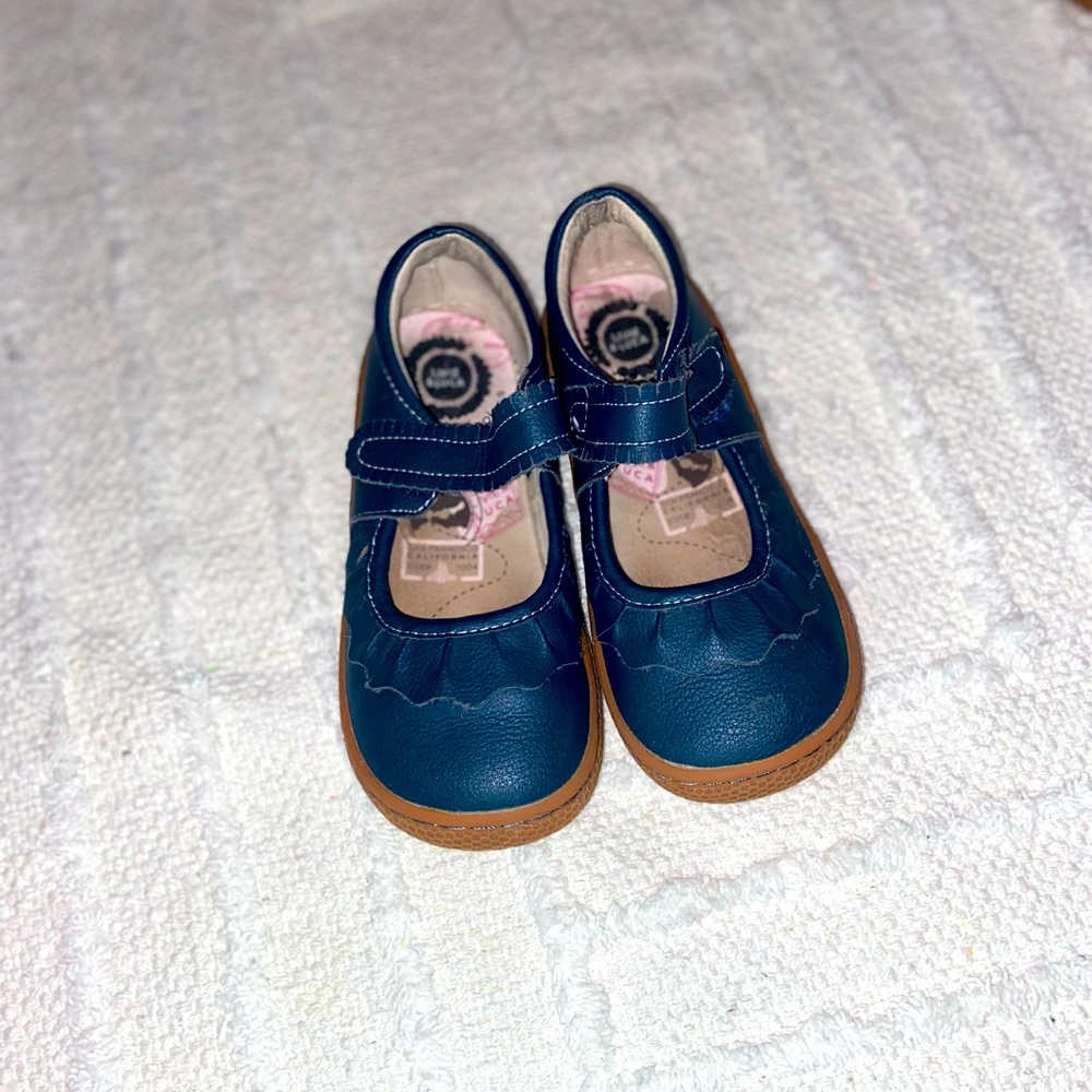 Navy blue Livie & Luca Velcro strap dress shoes